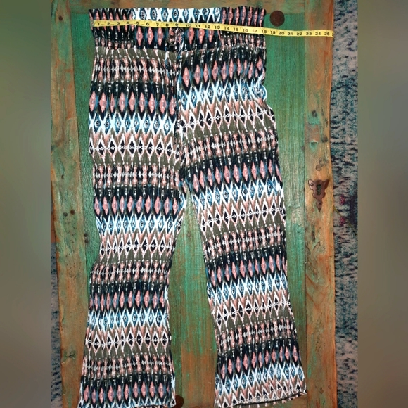 Peace & Pearls soft print pullon flowy pant size XXL 2X excellent used condition - Picture 7 of 8